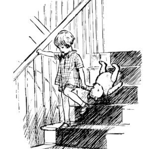 down stairs